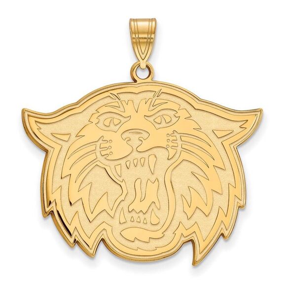 10k Yellow Gold Villanova U. XL Mascot Pendant - Picture 1 of 3